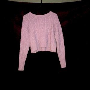 Purple crop top shirt